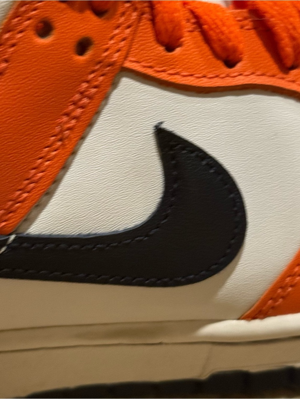 Nike Dunk Low GS Halloween 2022 Youth Size 7Y DH9765-003 Orange White - Picture 11 of 14